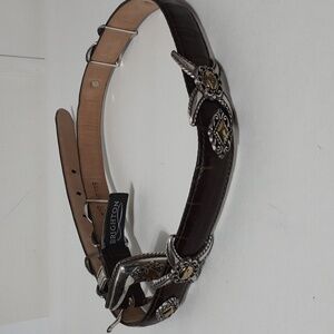 Brighton Brown and Silver Women's Belt